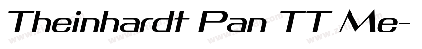 Theinhardt Pan TT Me字体转换